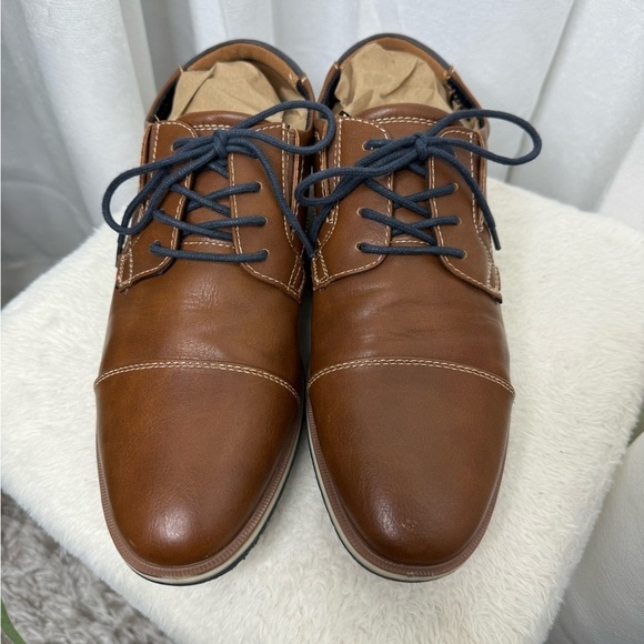 Tommy Hilfiger Men’s Urban Casual Oxford Shoes in Cognac & Navy Sz US 8 main image 6